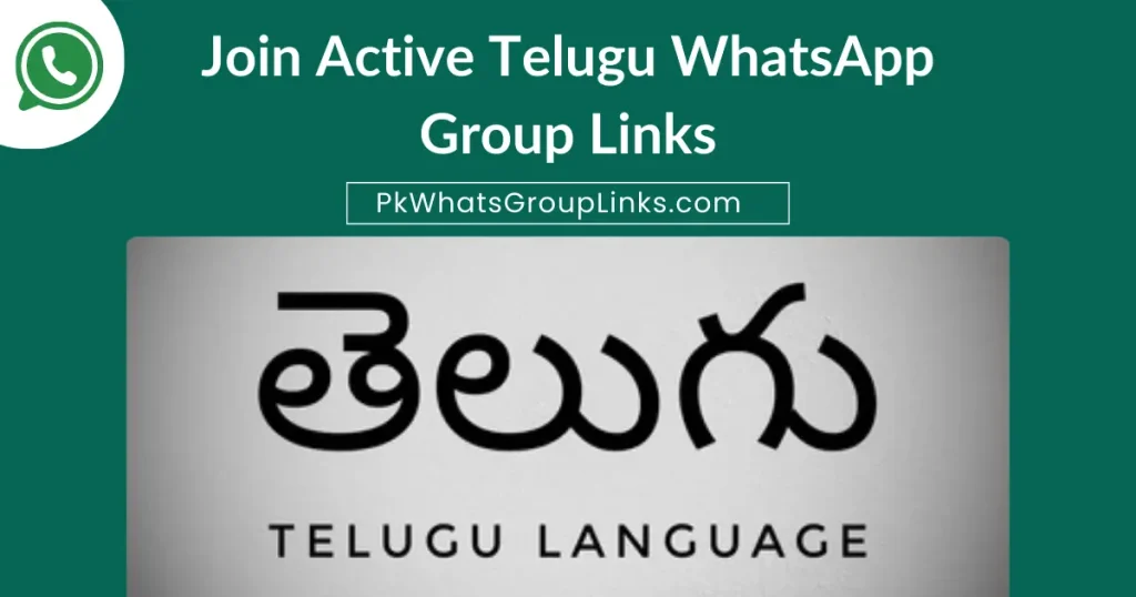 Join Active Telugu WhatsApp Group Links