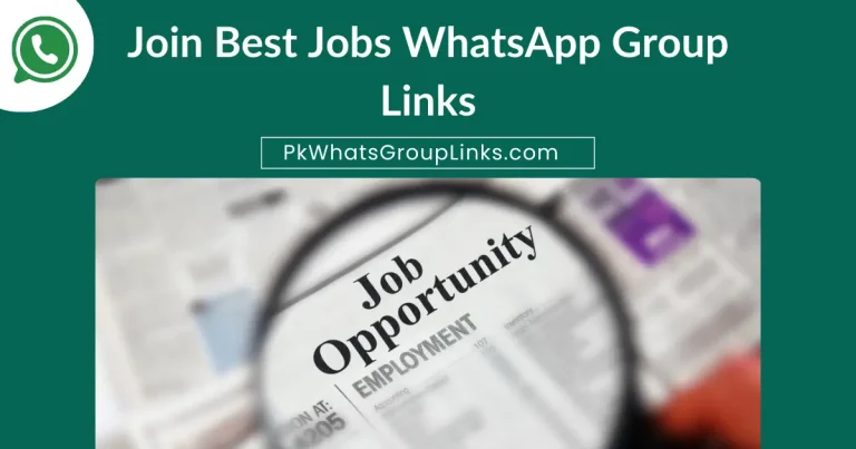 Join Best Jobs WhatsApp Group Links